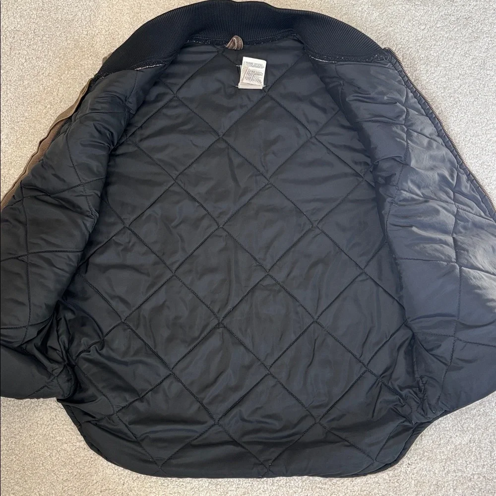 Vintage Carhartt Vest VO2 CHT Quilted Liner Union Made USA Work Wear Men's Large